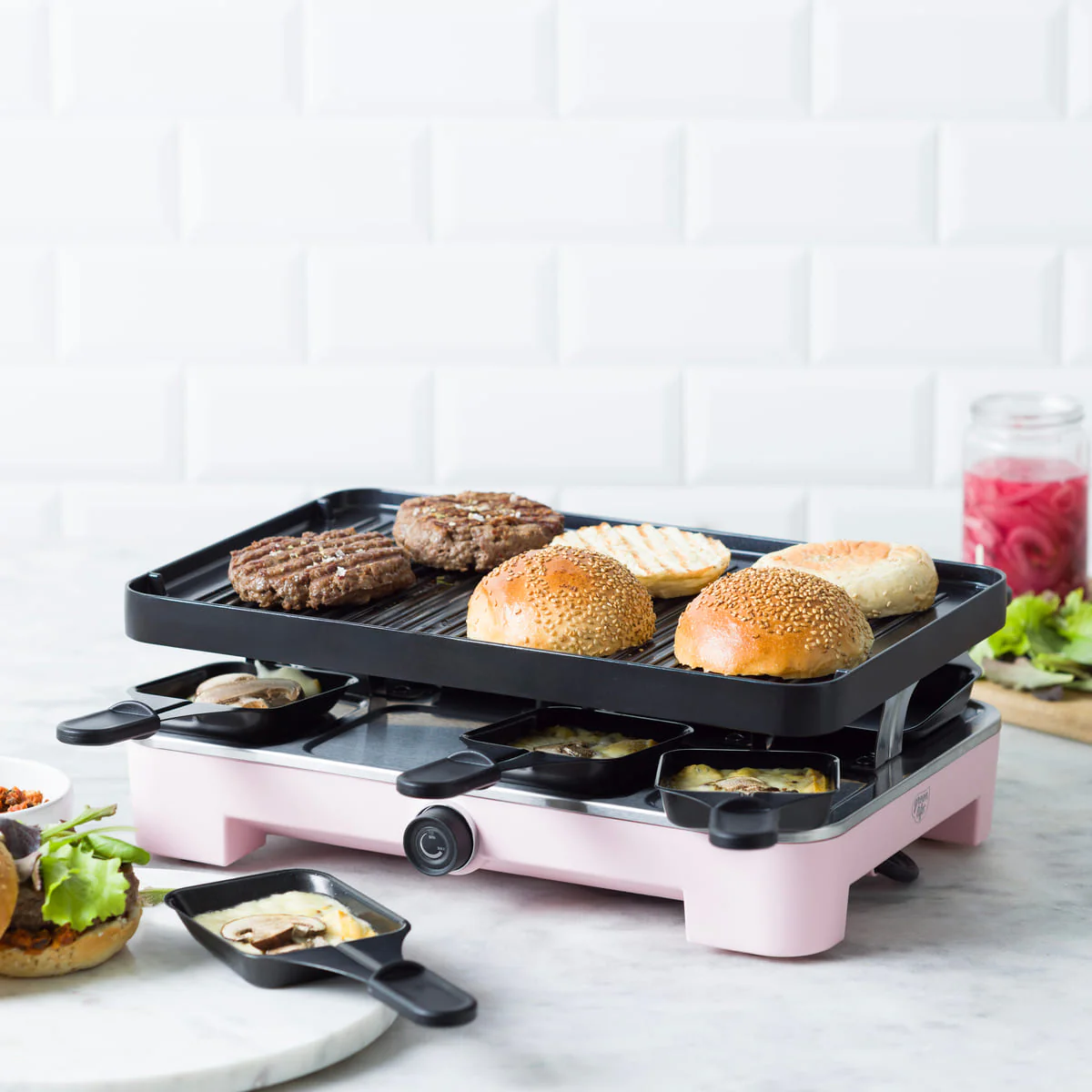 GreenLife <br>Family Fun Grill, Pink - Image 5