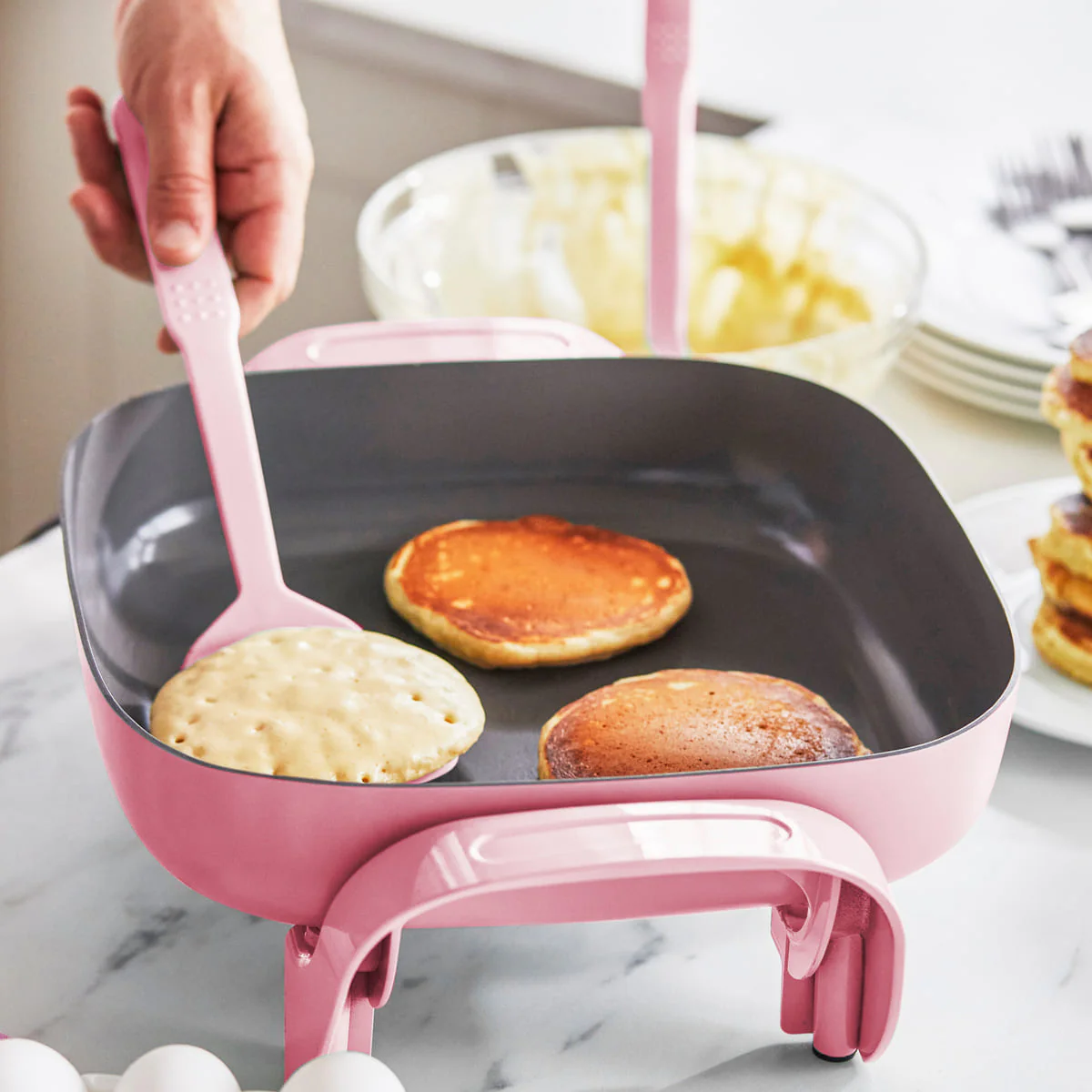 GreenLife <br>Electric Frypan in Pink - Image 3