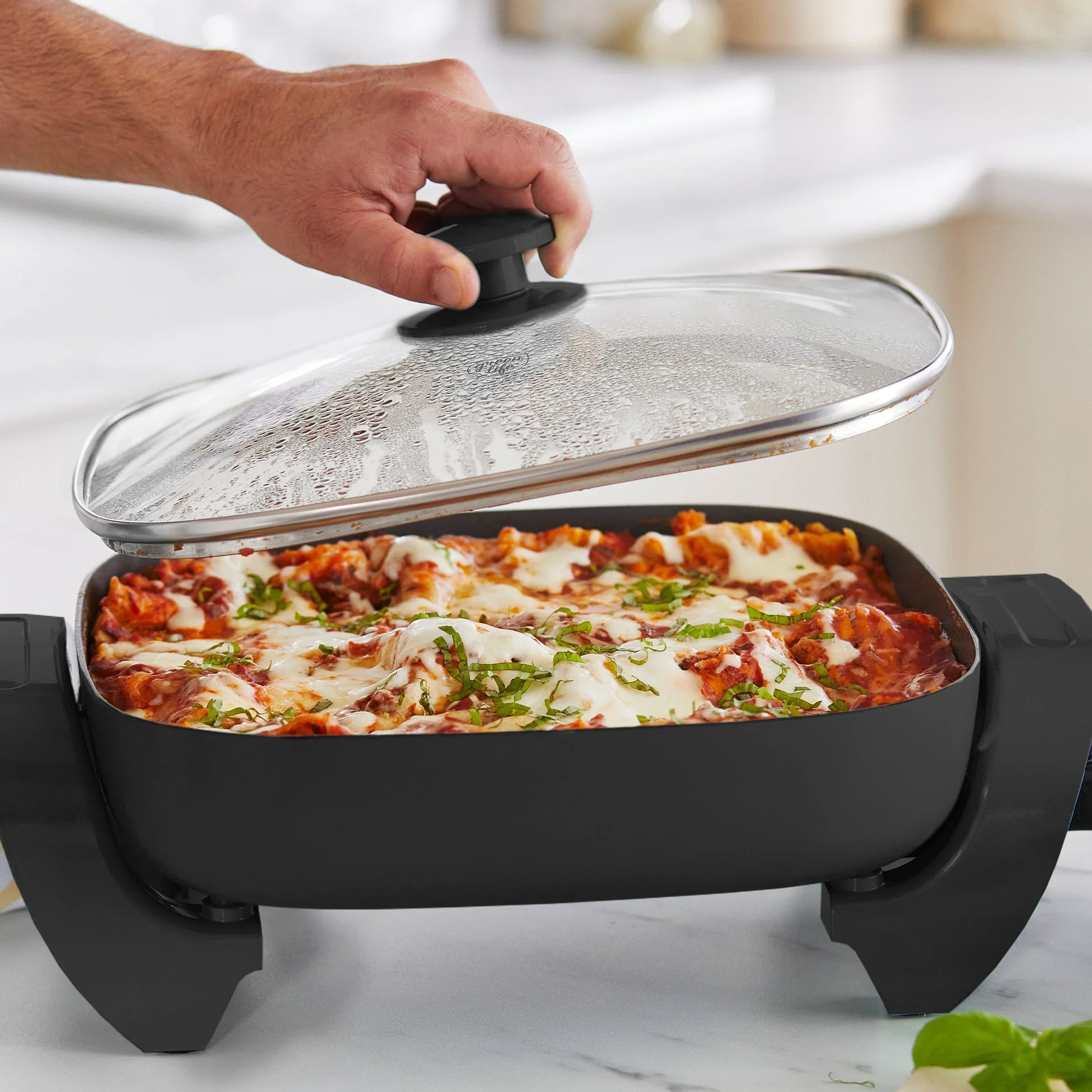 GreenLife<br> Electric Frypan in Black - Image 5