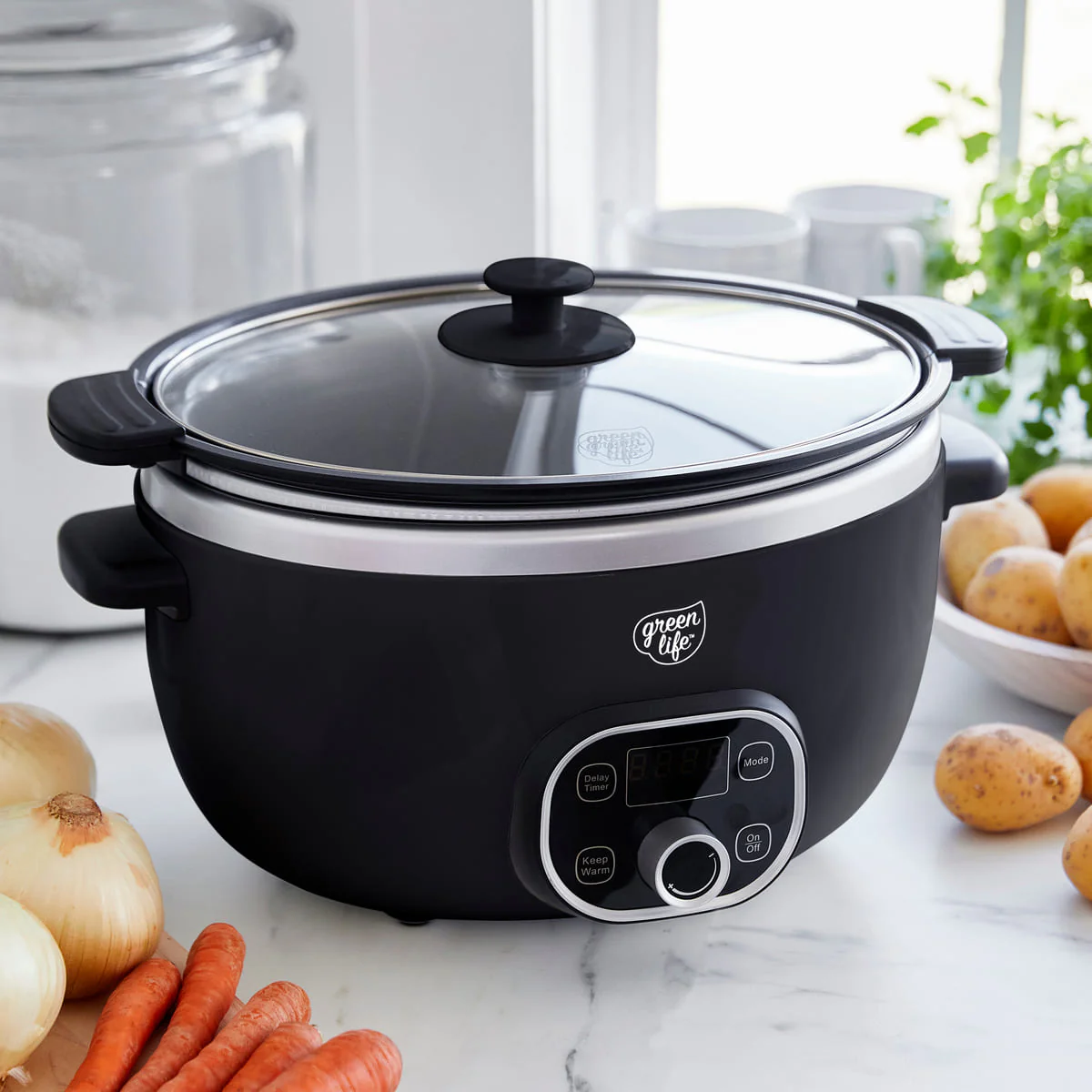 GreenLife<br> Duo Slow Cooker, Black - Image 2