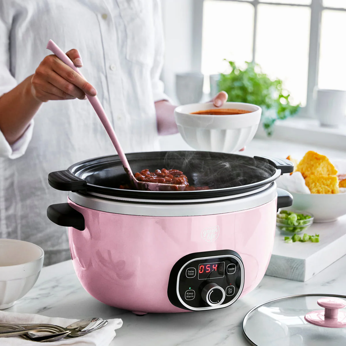 GreenLife<br> Duo Slow Cooker, Pink - Image 5