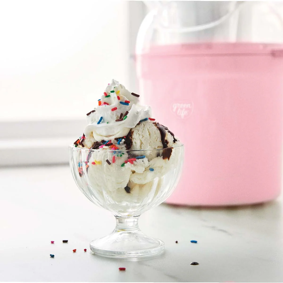 GreenLife <br>Ice-cream Maker, Pink - Image 4