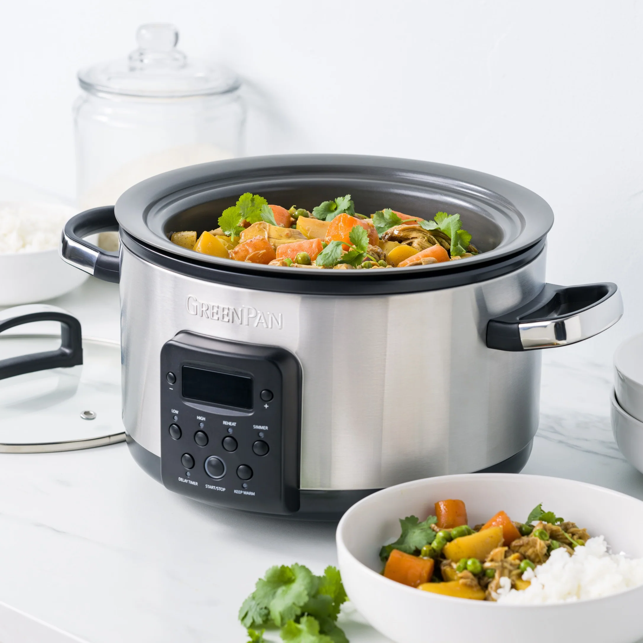 Bistro Slow Cooker<br> Stainless Steel, 3.7L - Image 4