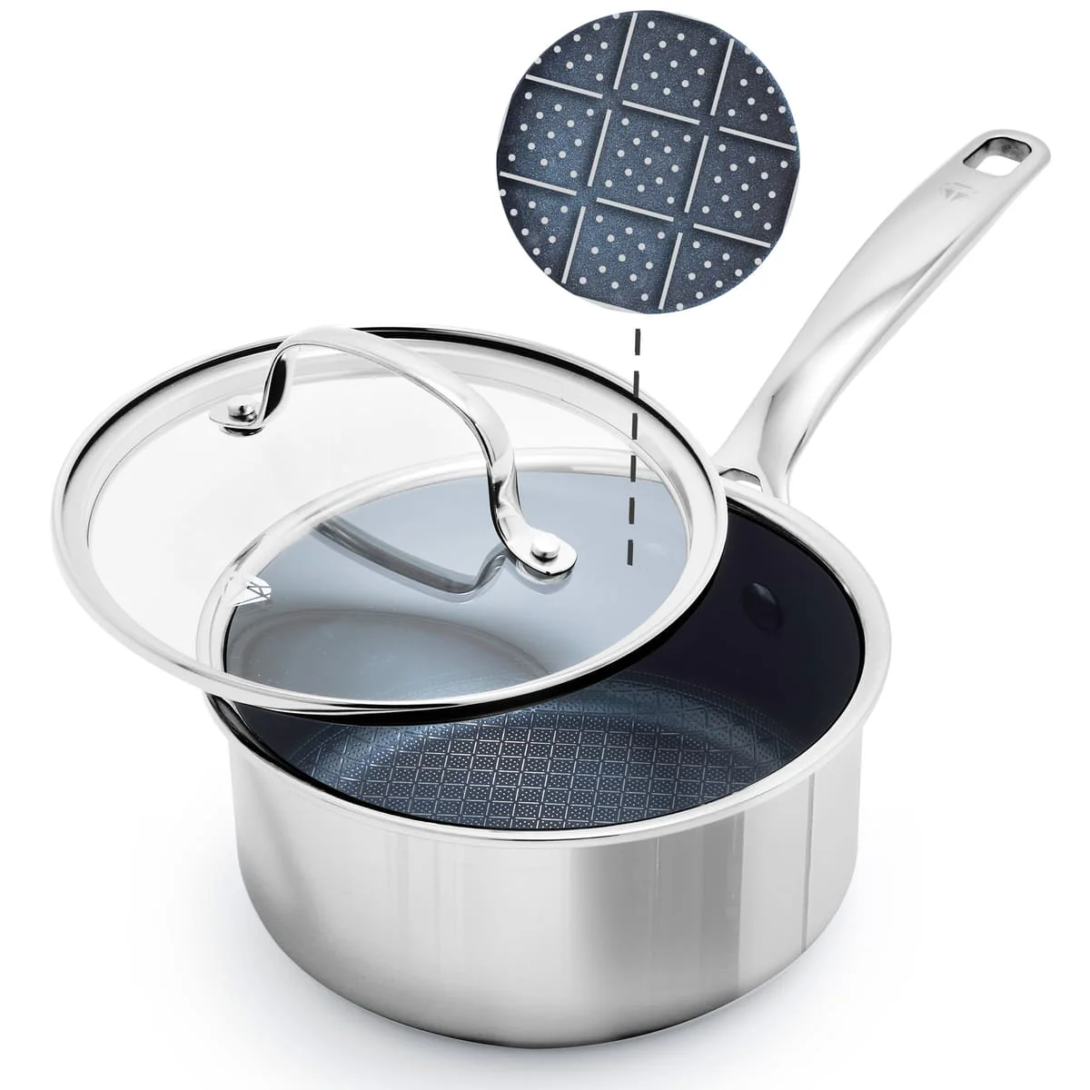 Blue Diamond<br> Diamond Bond Saucepan 16, Stainless Steel