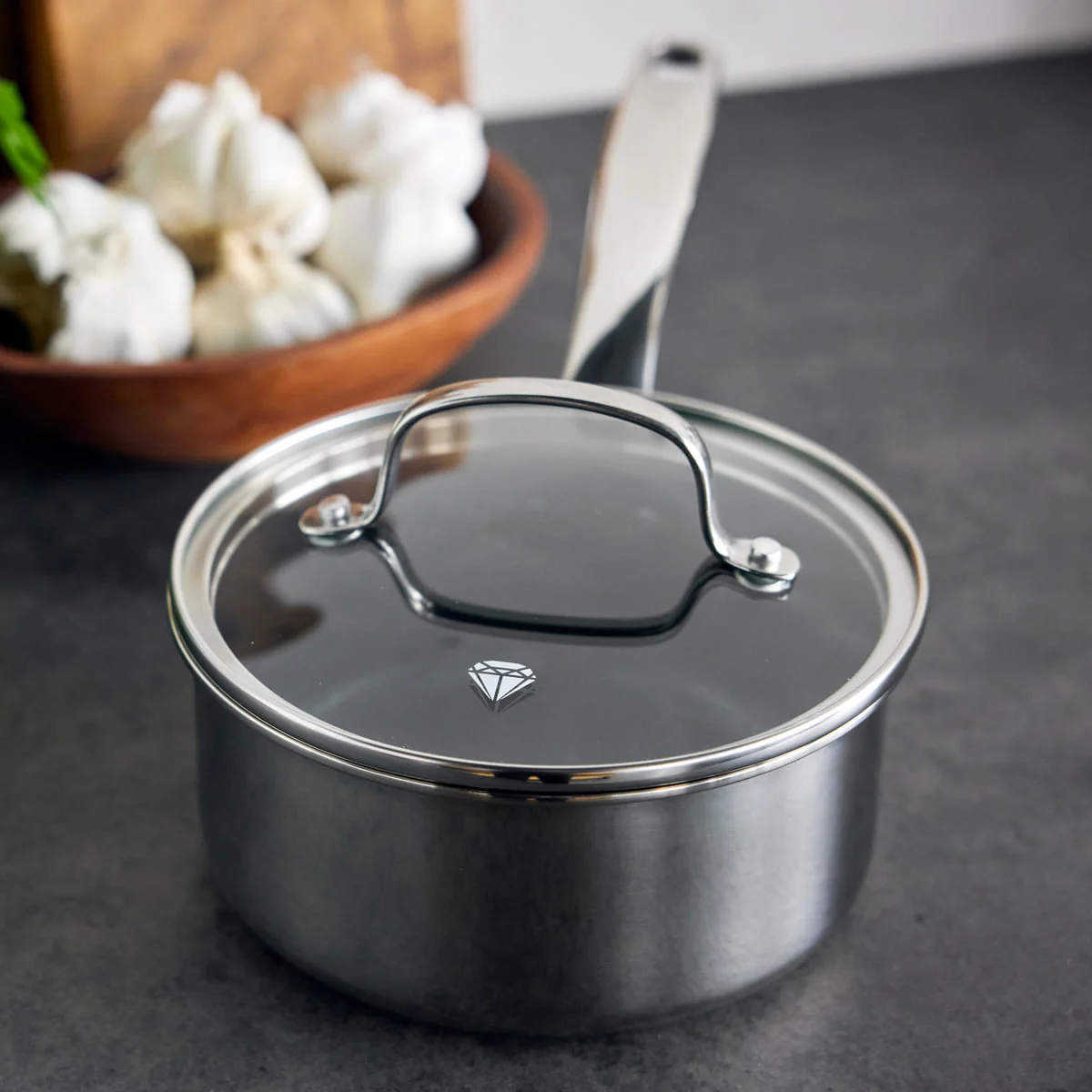Blue Diamond<br> Diamond Bond Saucepan 16, Stainless Steel - Image 5
