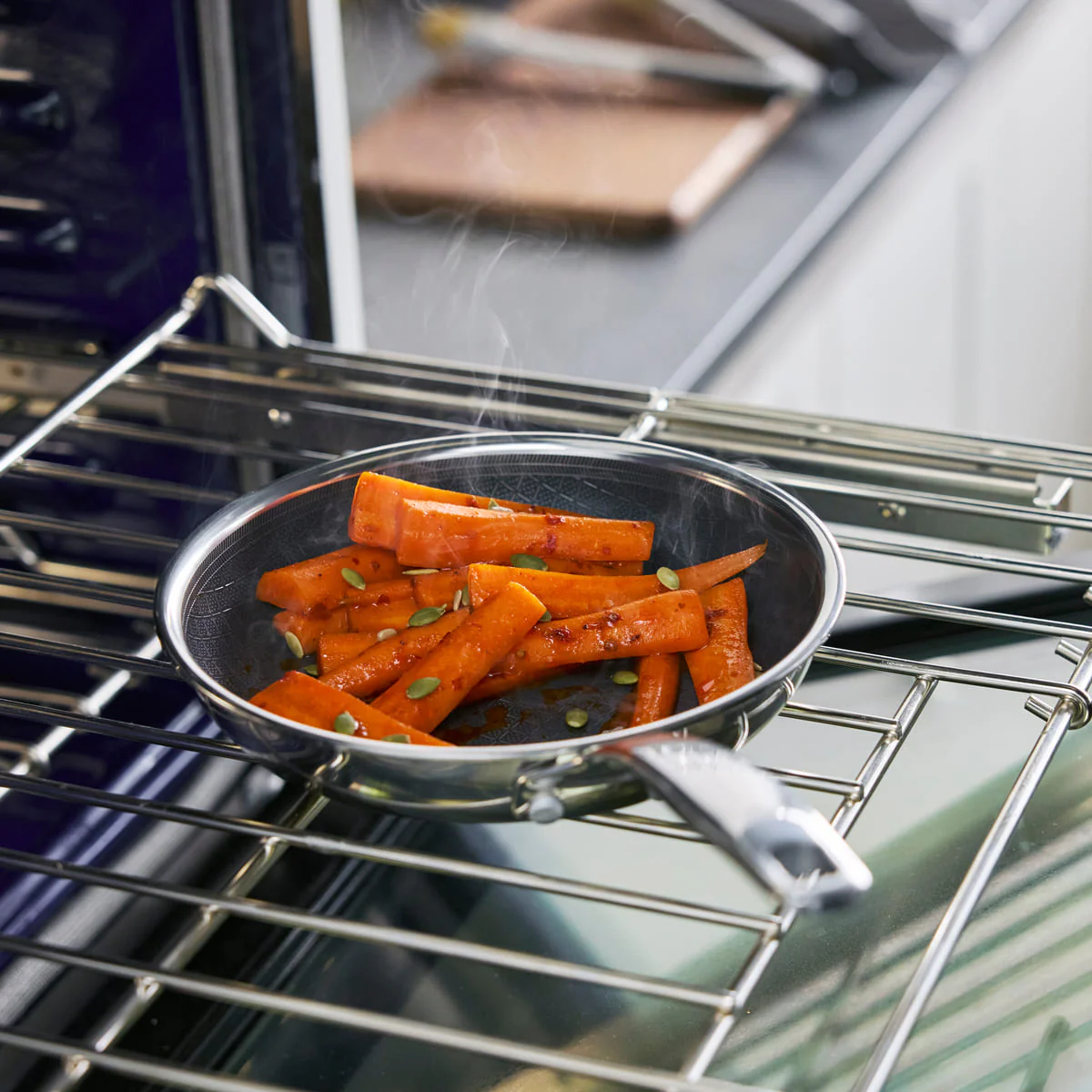 Blue Diamond<br> Diamond Bond Frying Pan 20, Stainless Steel - Image 4