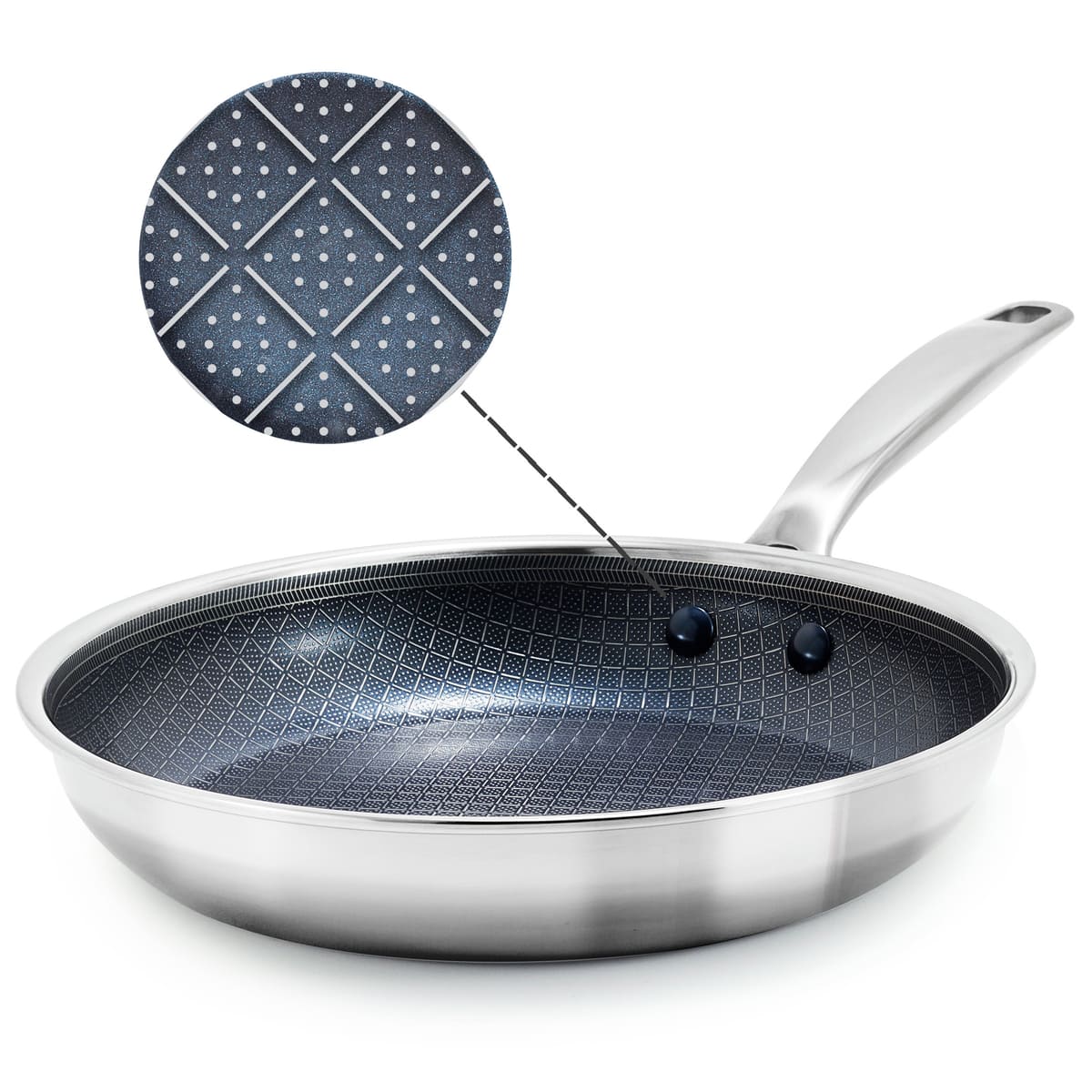 Blue Diamond<br> Diamond Bond Frying Pan 26, Stainless Steel
