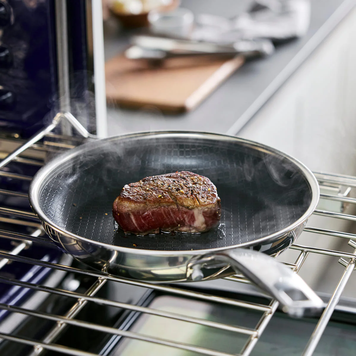 Blue Diamond<br> Diamond Bond Frying Pan 26, Stainless Steel - Image 4