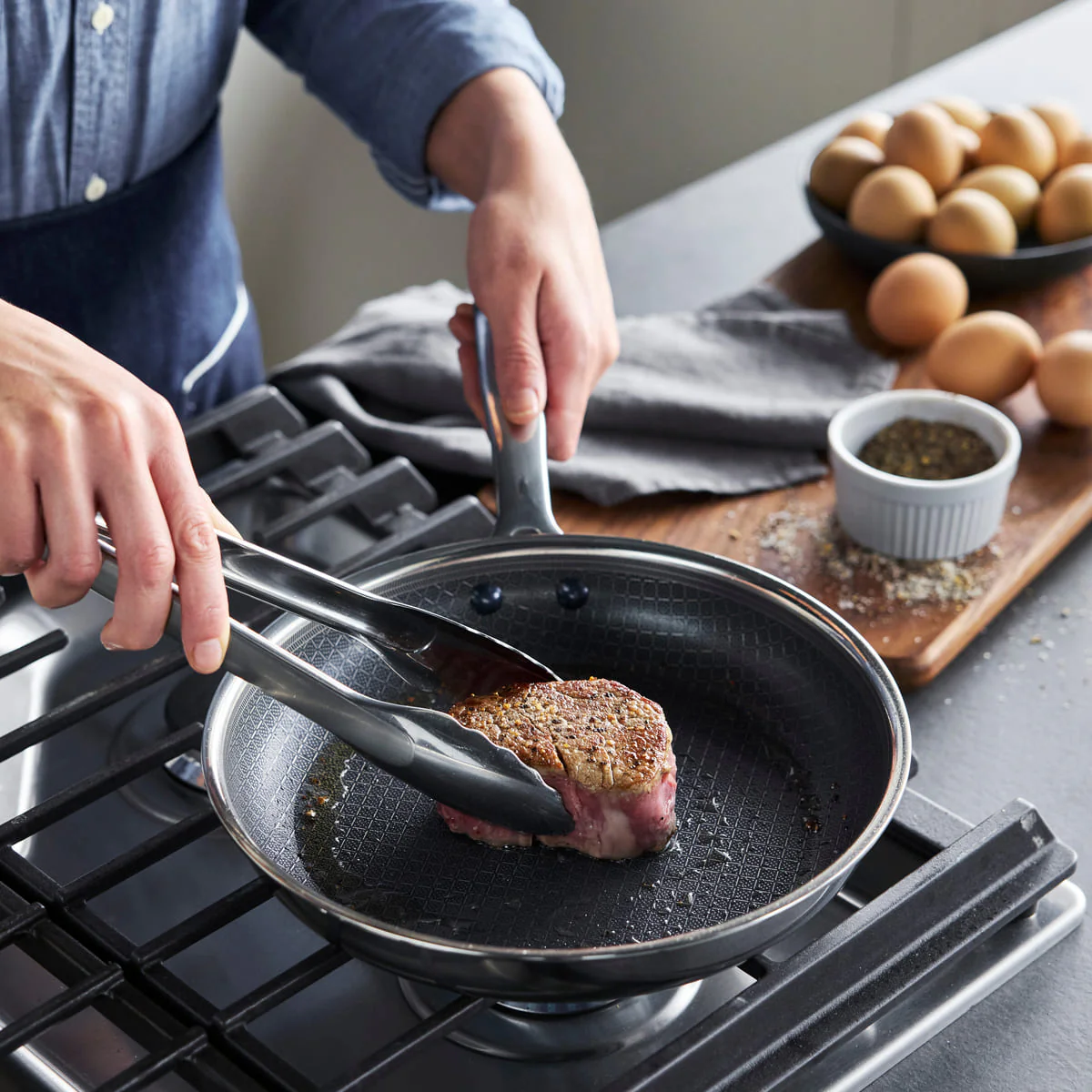 Blue Diamond<br> Diamond Bond 12pcs Cookware Set, Stainless Steel - Image 3