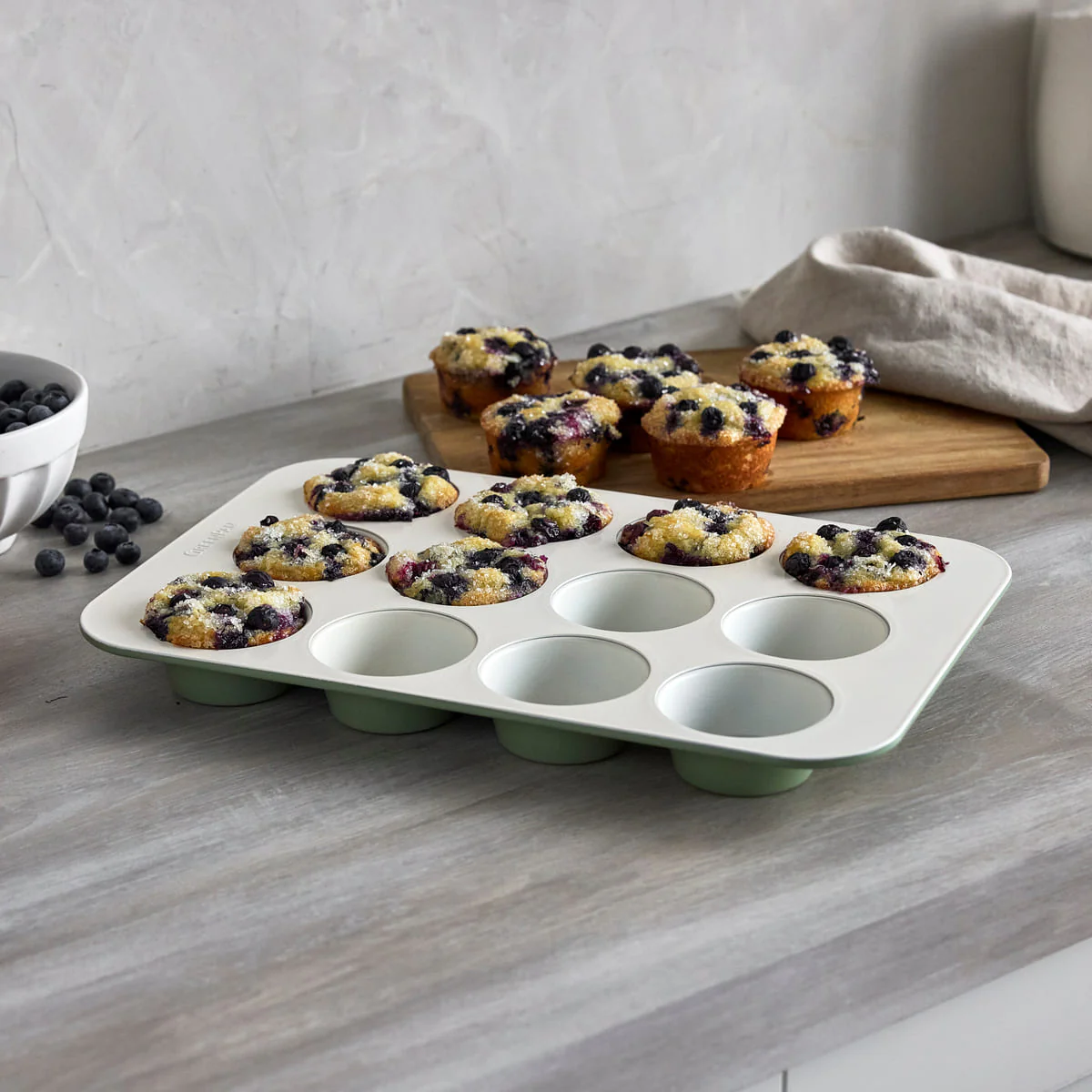 Reserve<br> Muffin Pan, Sage Green - 12 Cups - Image 3