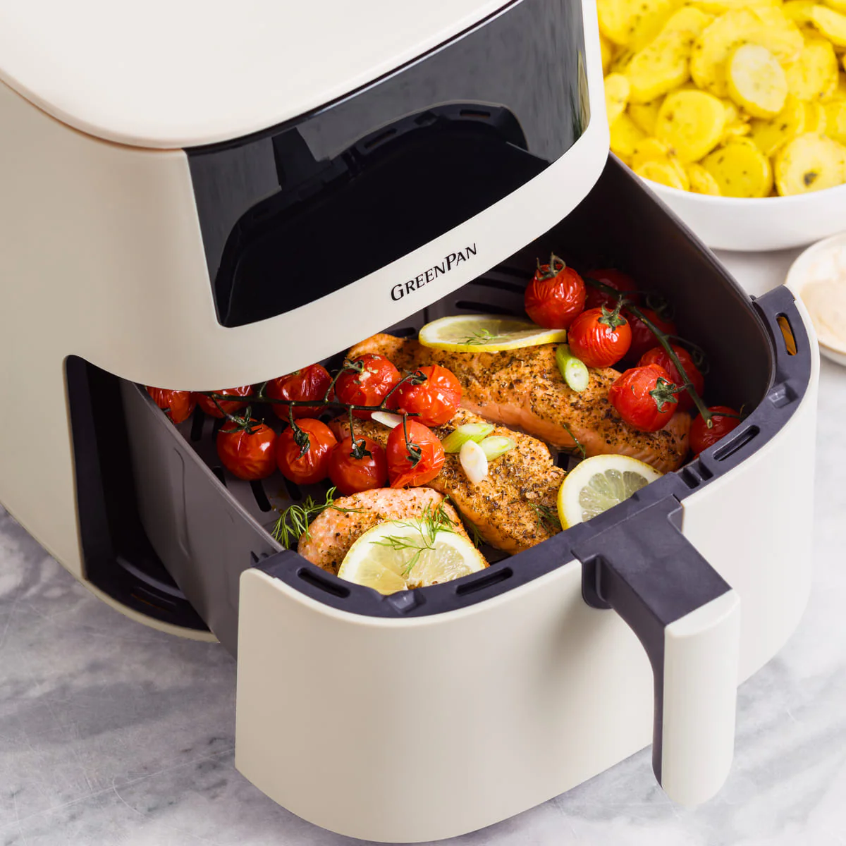Bistro<br> XXL Coloured Air Fryer - Taupe - Image 11