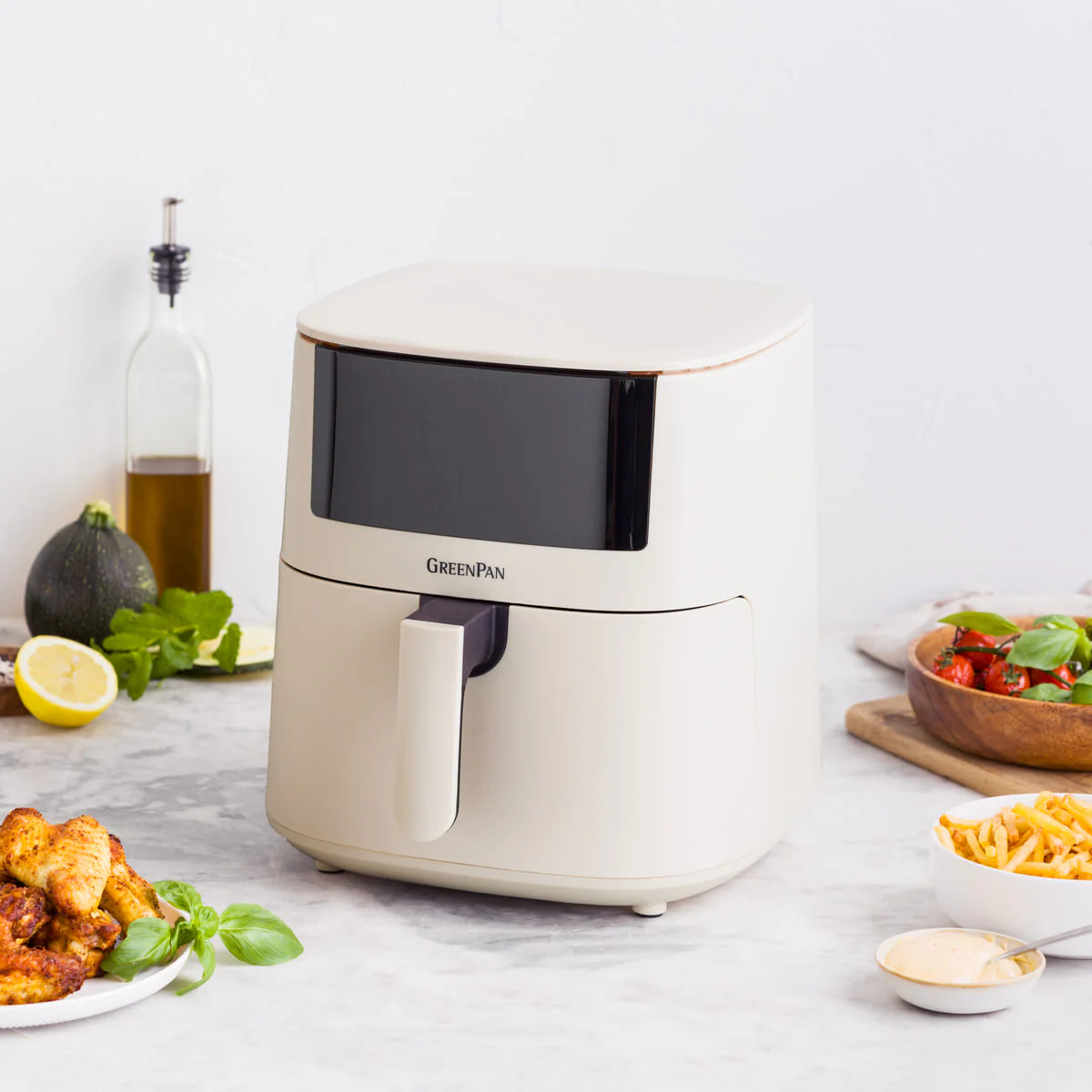 Bistro<br> XXL Coloured Air Fryer - Taupe - Image 3
