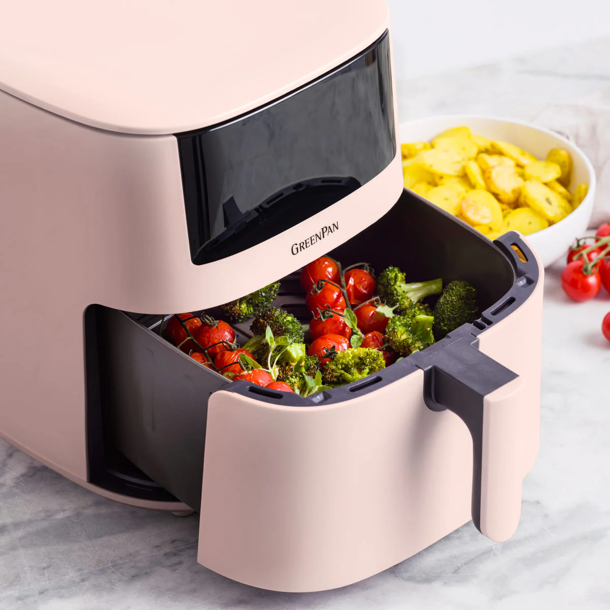 Bistro<br> XXL Coloured Air Fryer - Pink - Image 10