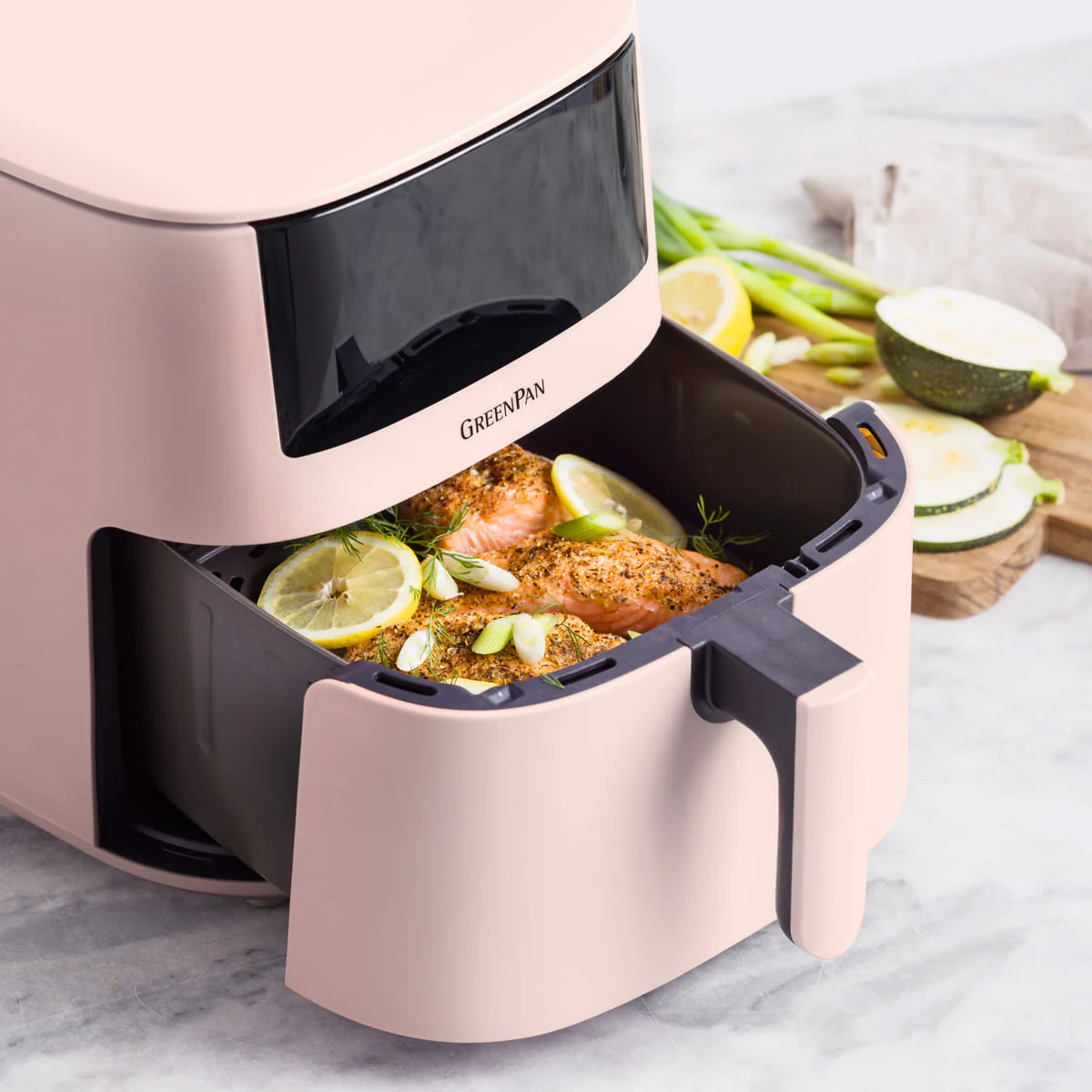 Bistro<br> XXL Coloured Air Fryer - Pink - Image 11
