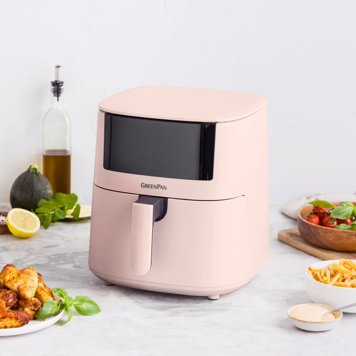 Bistro<br> XXL Coloured Air Fryer - Pink - Image 3