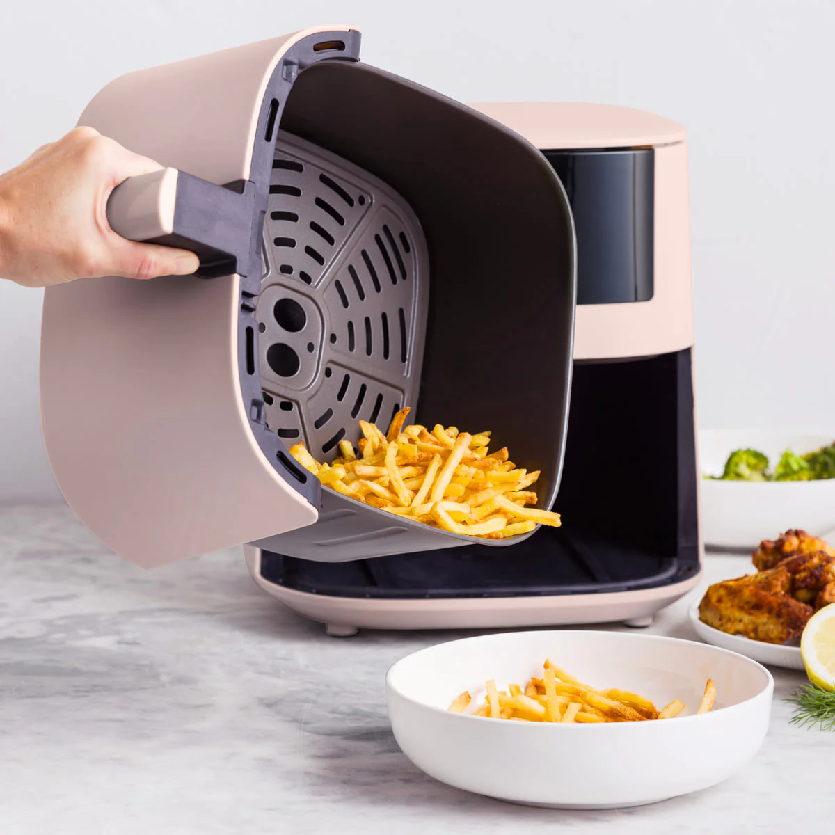 Bistro<br> XXL Coloured Air Fryer - Pink - Image 5