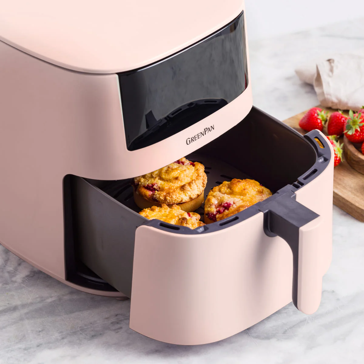 Bistro<br> XXL Coloured Air Fryer - Pink - Image 9
