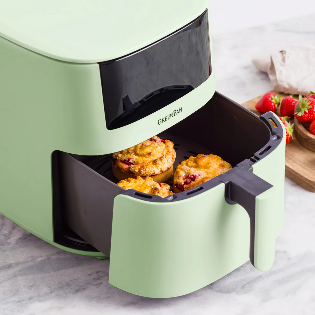 Bistro<br> XXL Coloured Air Fryer - Mint Green - Image 10