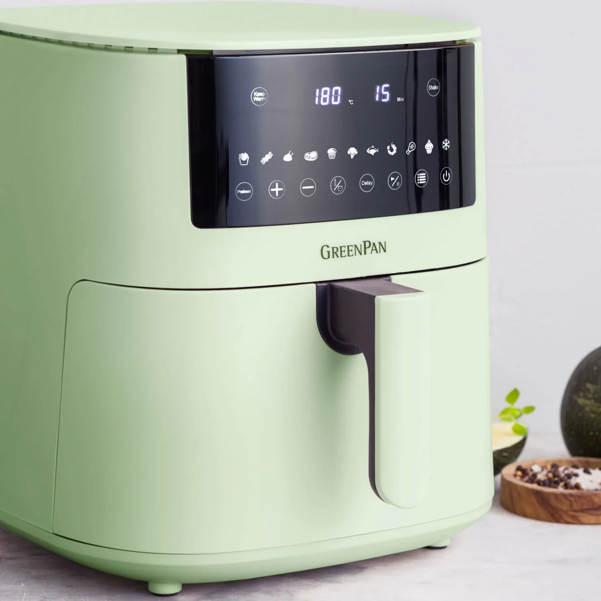 Bistro<br> XXL Coloured Air Fryer - Mint Green - Image 4