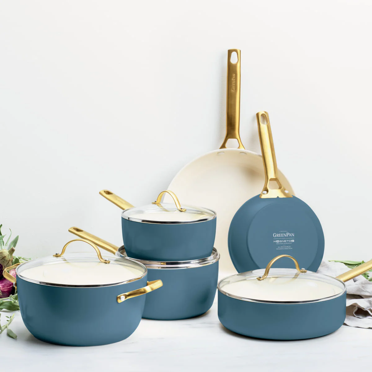 Padova<br> 6 (10) Pc Cookware Set, Blue Nova