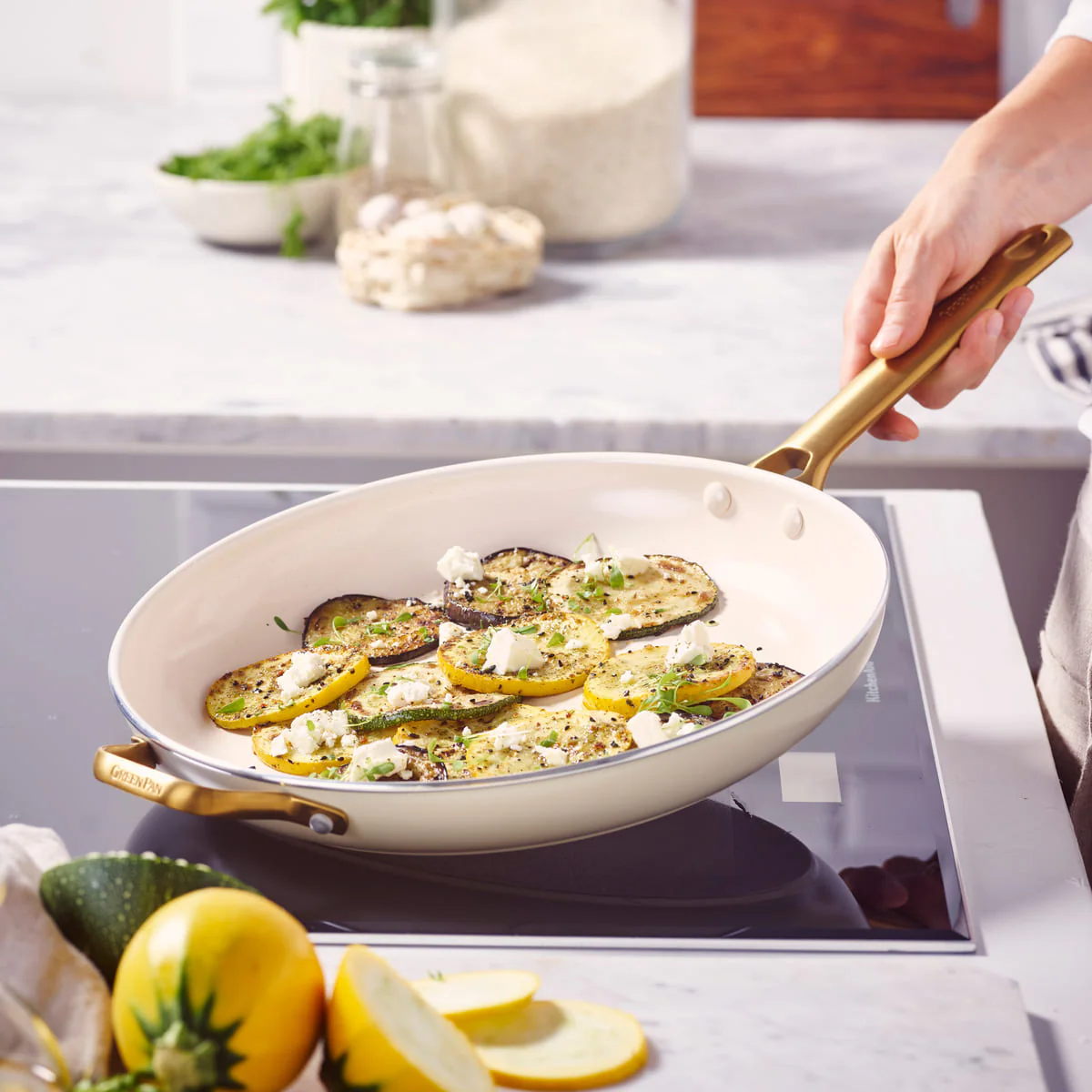 Padova<br> Frying Pan, Cream White - 32cm - Image 4