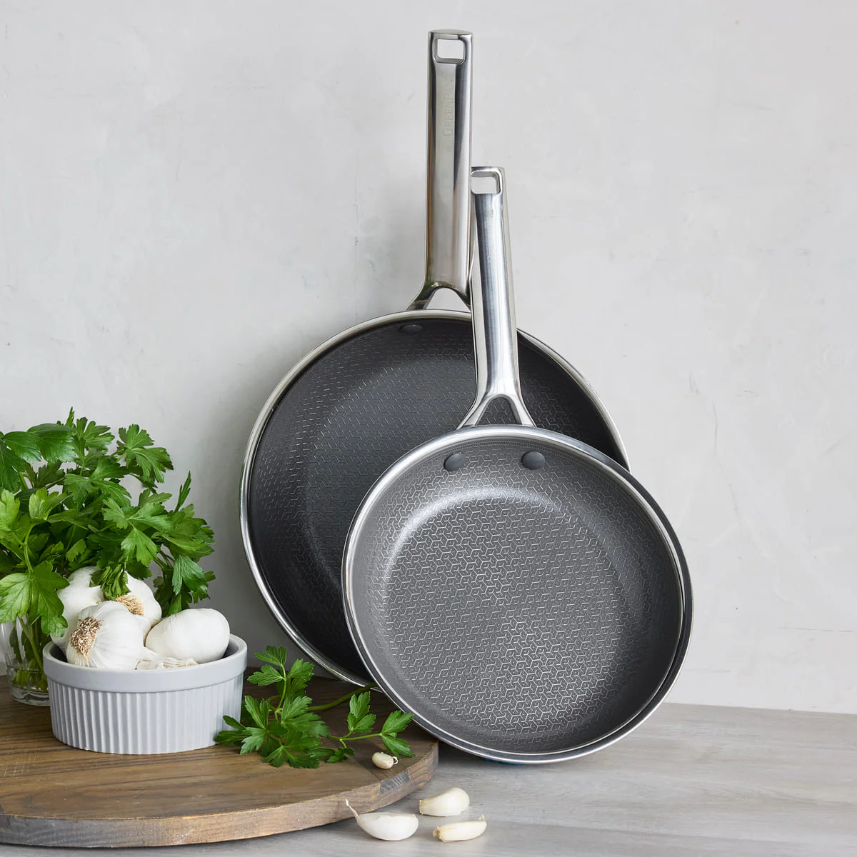Apex<br> Thermobond Hybrid Ceramic Non-stick 2pc Frypan Set - 24 & 28 Cm - Image 2