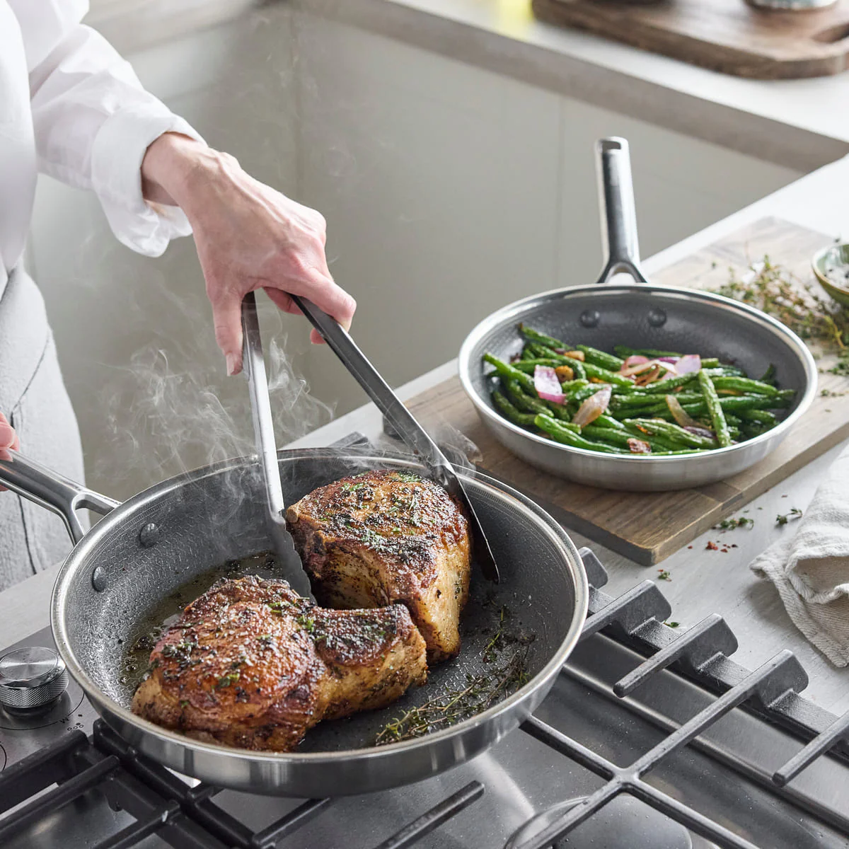Apex<br> Thermobond Hybrid Ceramic Non-stick 2pc Frypan Set - 24 & 28 Cm - Image 4