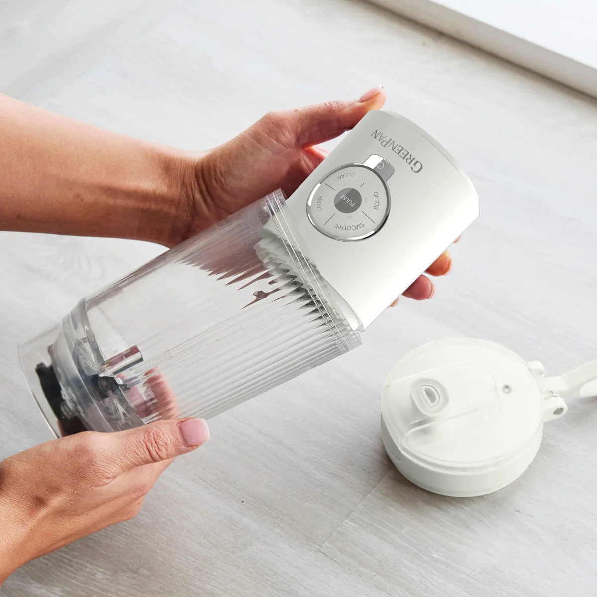 GreenPan Spin & Go<br> Portable Blender Cream - Image 3