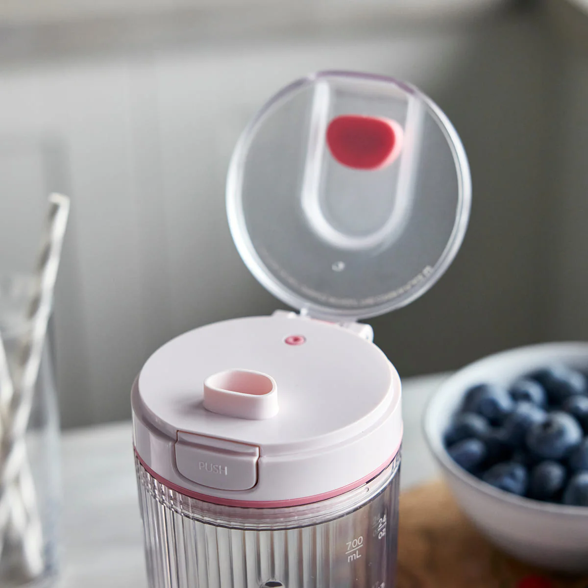 GreenPan Spin & Go<br> Portable Blender Pink - Image 5
