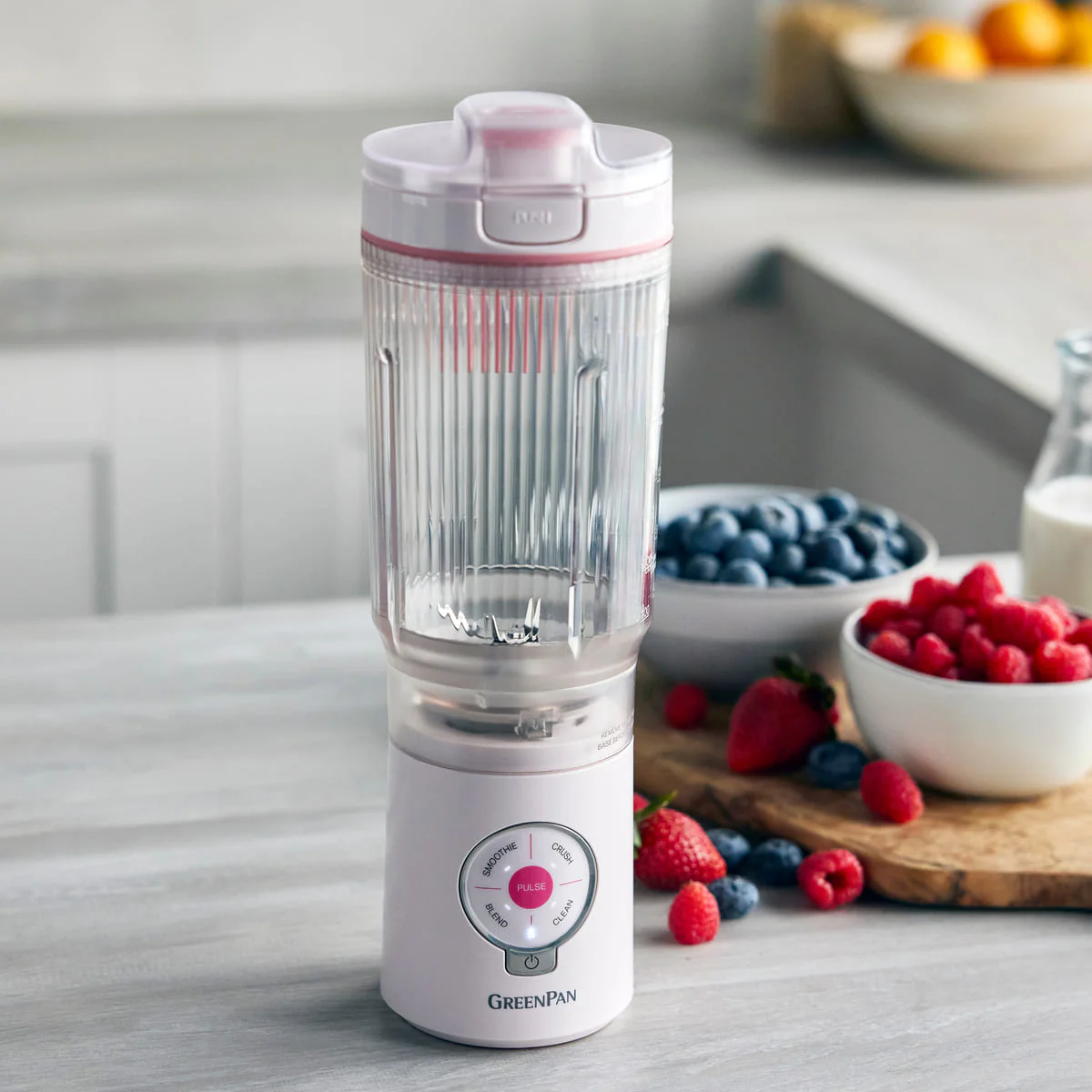 GreenPan Spin & Go<br> Portable Blender Pink - Image 8