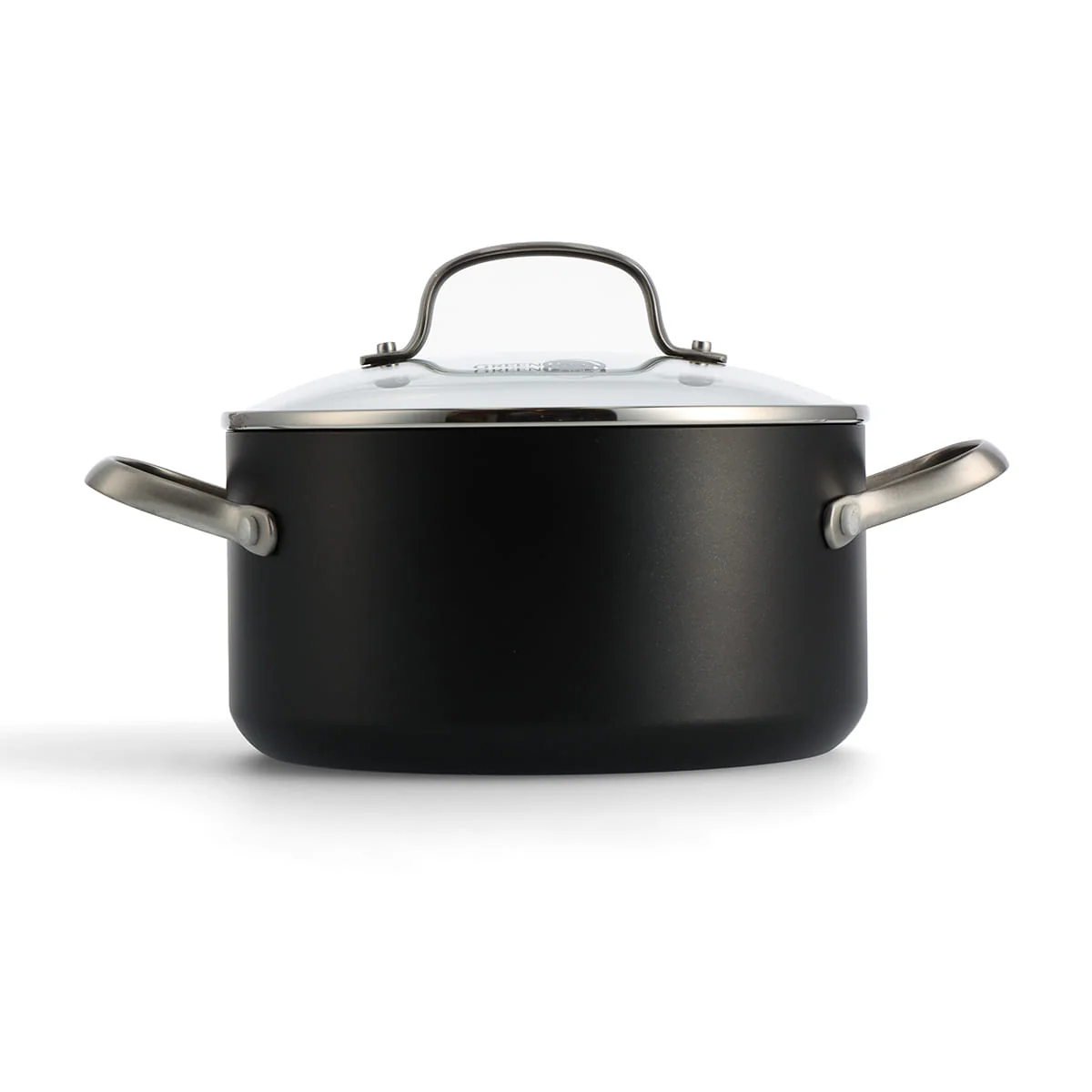 Copenhagen<br> Stock Pot with Lid, Black - 24cm - Image 3