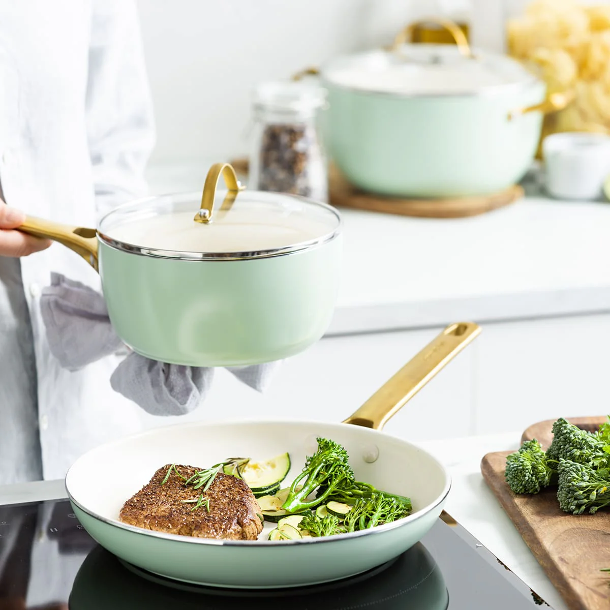 Padova<br> 5 (10) pc Cookware Set, Julep - Image 2