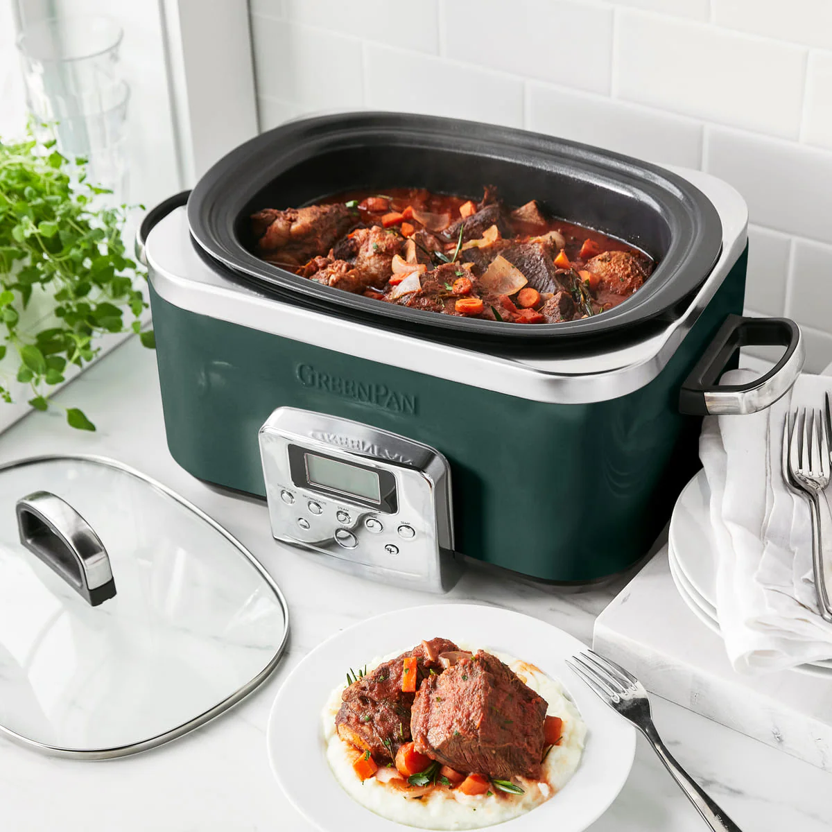 Slow Cooker<br> Pine Green, 6L - Image 6