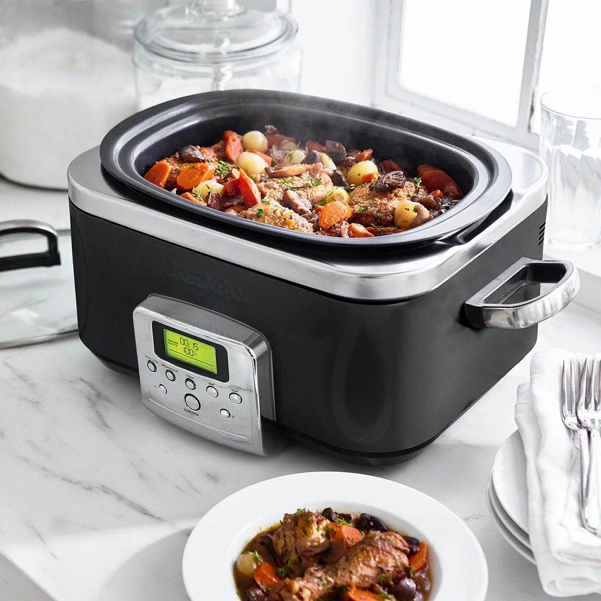 Slow Cooker<br> Black, 6L - Image 3