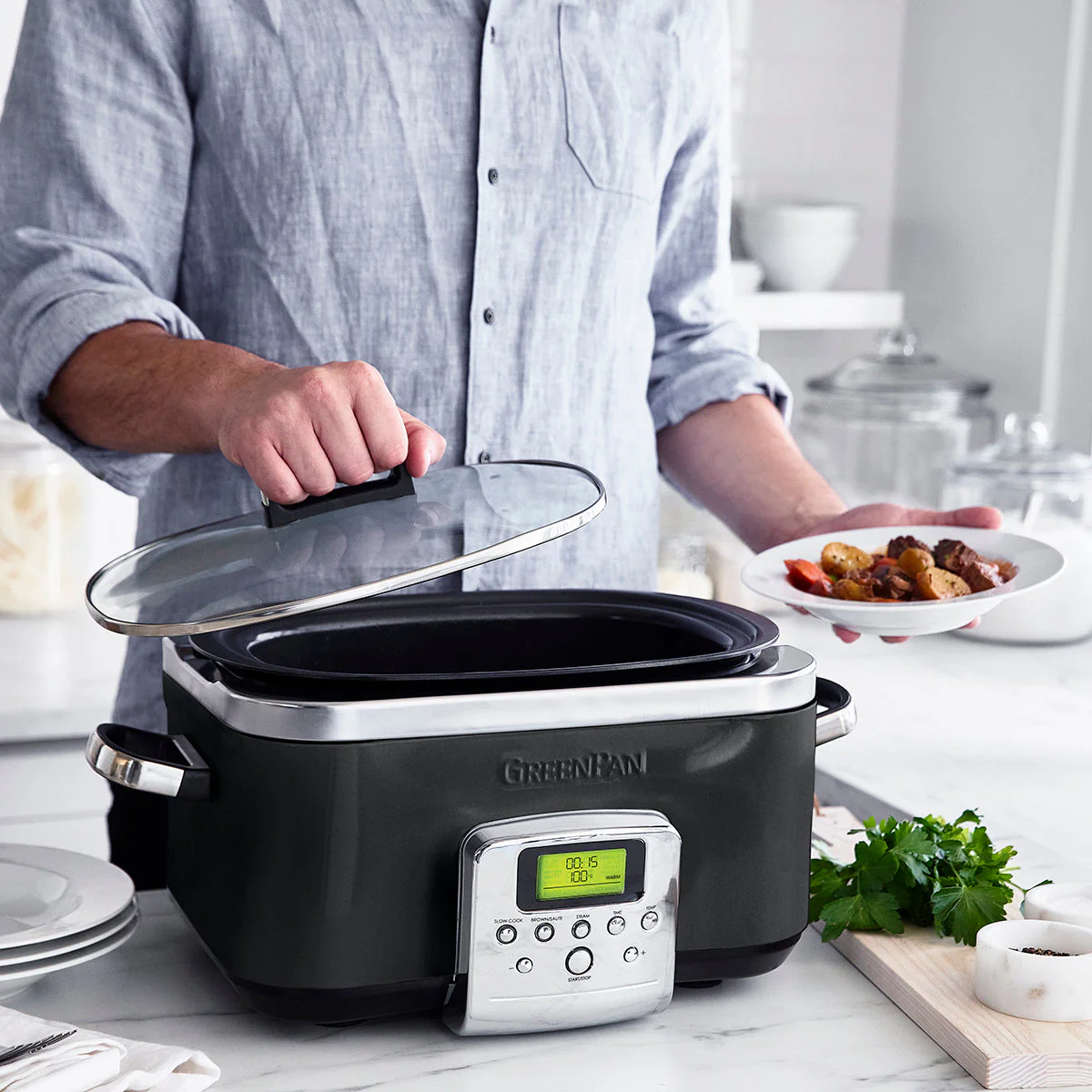 Slow Cooker<br> Black, 6L - Image 5