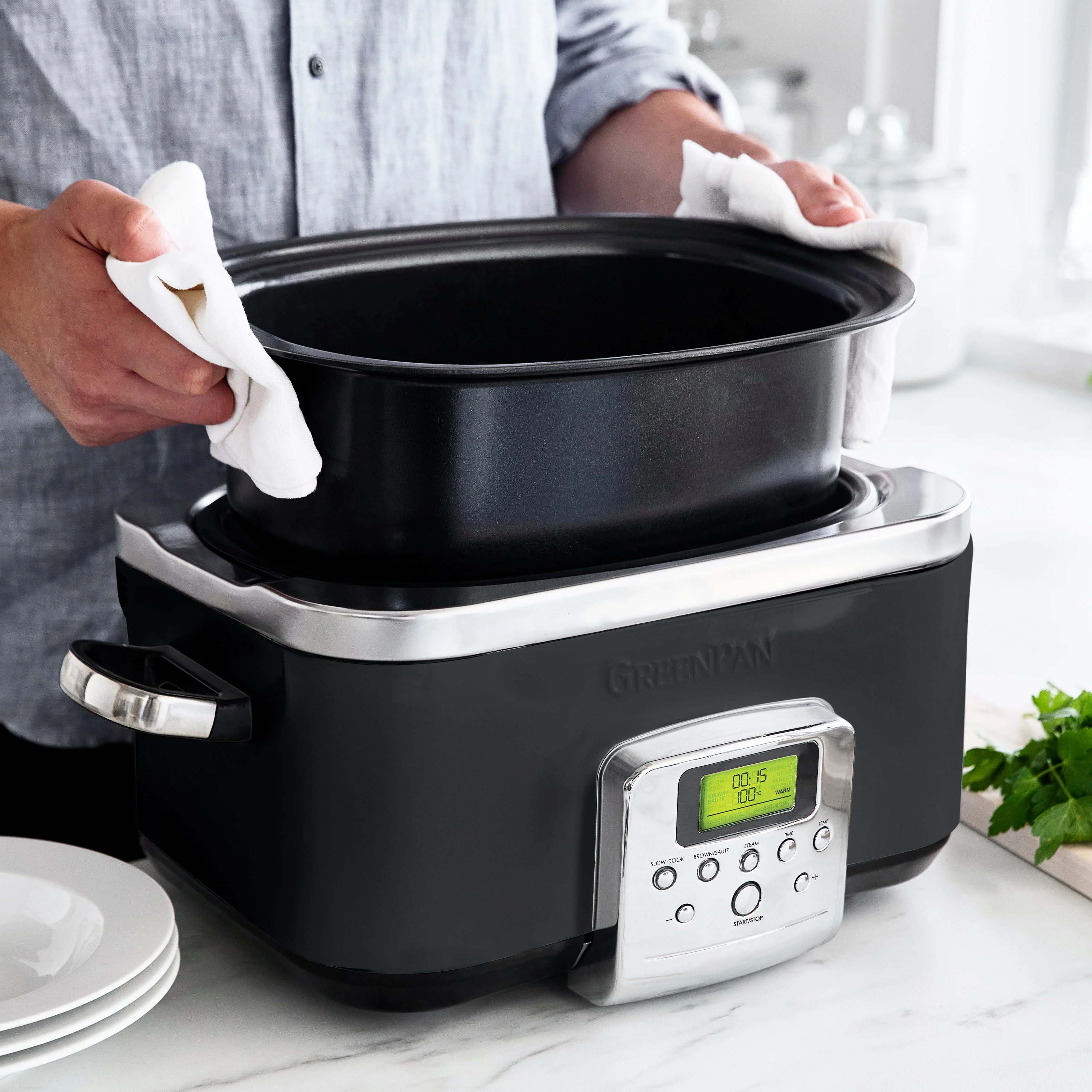 Slow Cooker<br> Black, 6L - Image 6