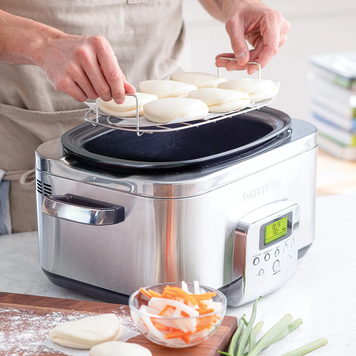 Slow Cooker<br> Stainless Steel, 6L - Image 3