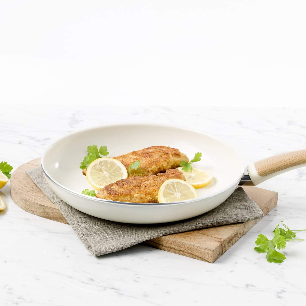 Wood-Be<br> Frying Pan, Cream White - 24cm - Image 3